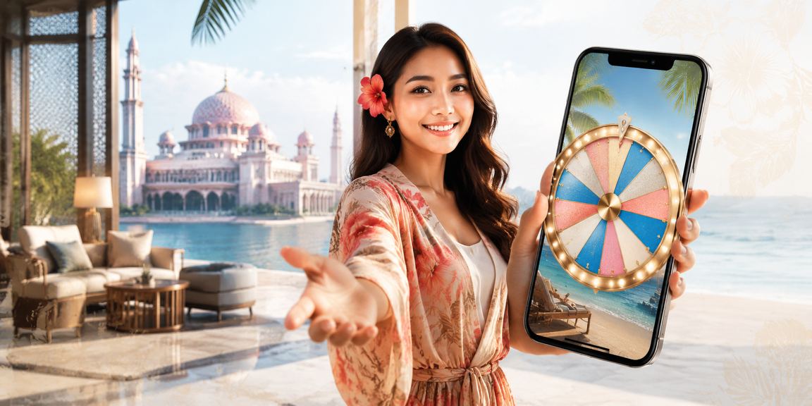 Pemain Putrajaya mempelajari strategi roulette menggunakan paparan analisis di skrin